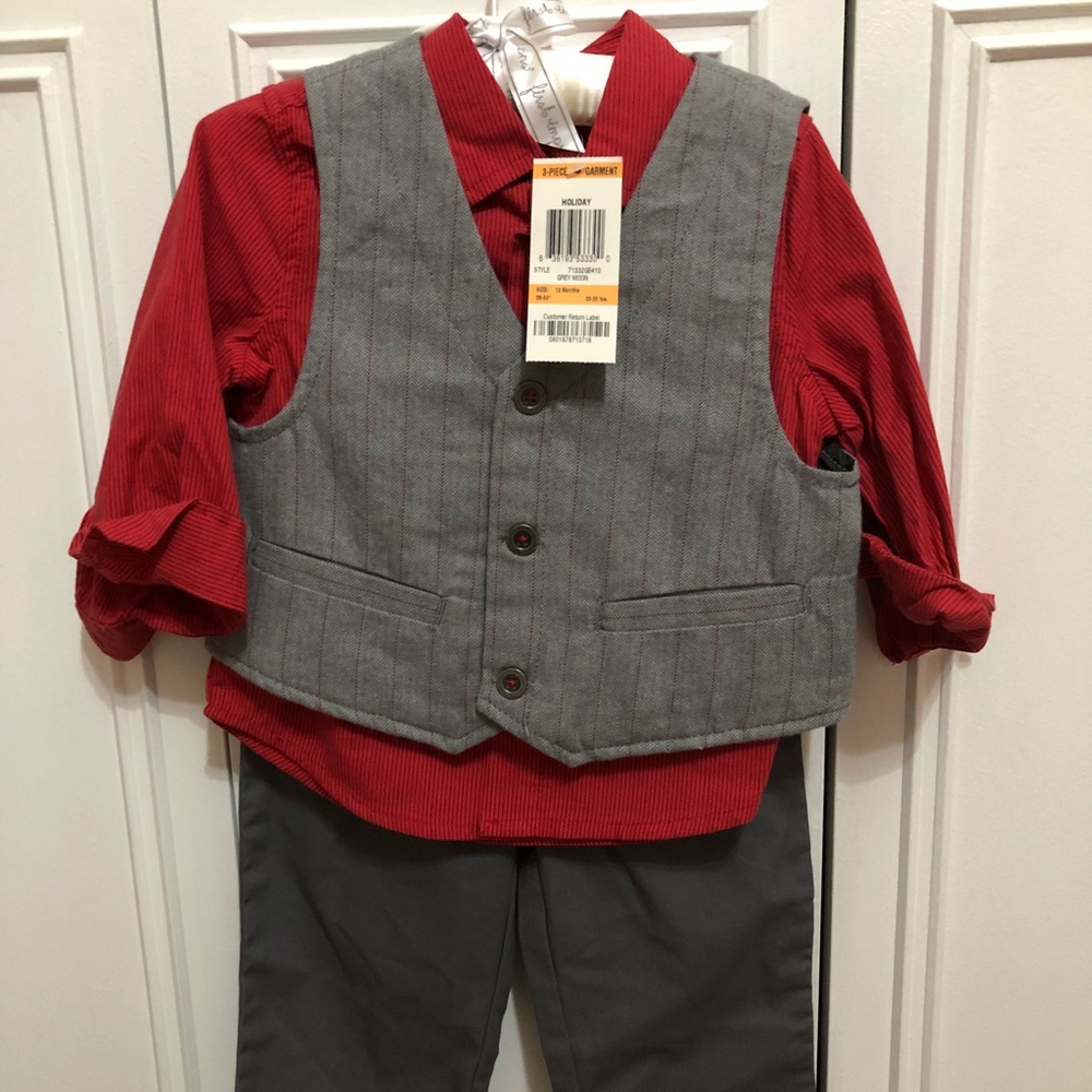 Baby Boys 3-Piece Dress Suit Size 12 months